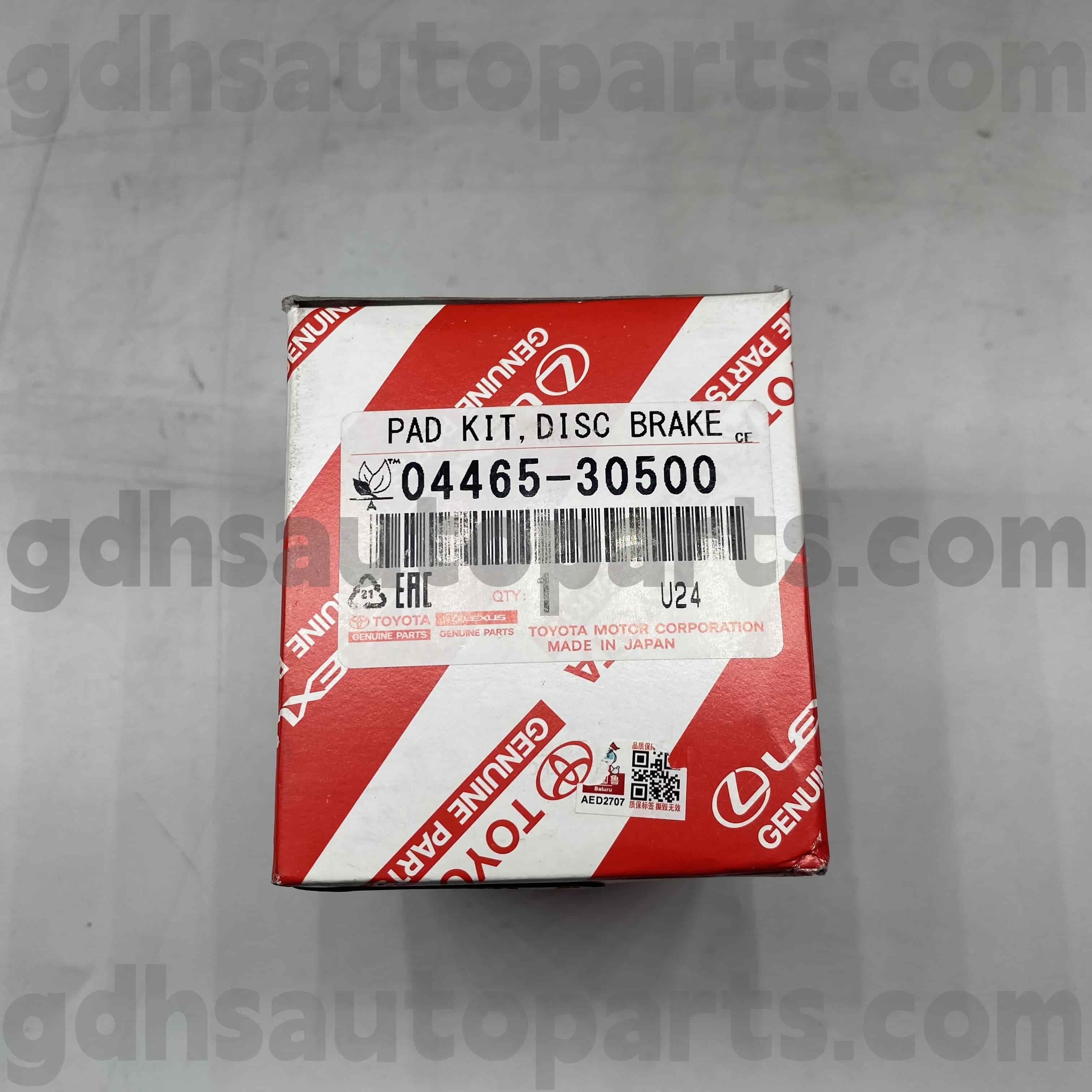 04465-30500 TOYOTA ພາກສ່ວນຂອງ TOYOTA PADS TOYOTA PADS TOYOTA PADS TOYOTA PADS TOSOTA PADS TOSERS ສໍາລັບ LEXUS AS250C / 350C, GS Series Chassis NO. grs190