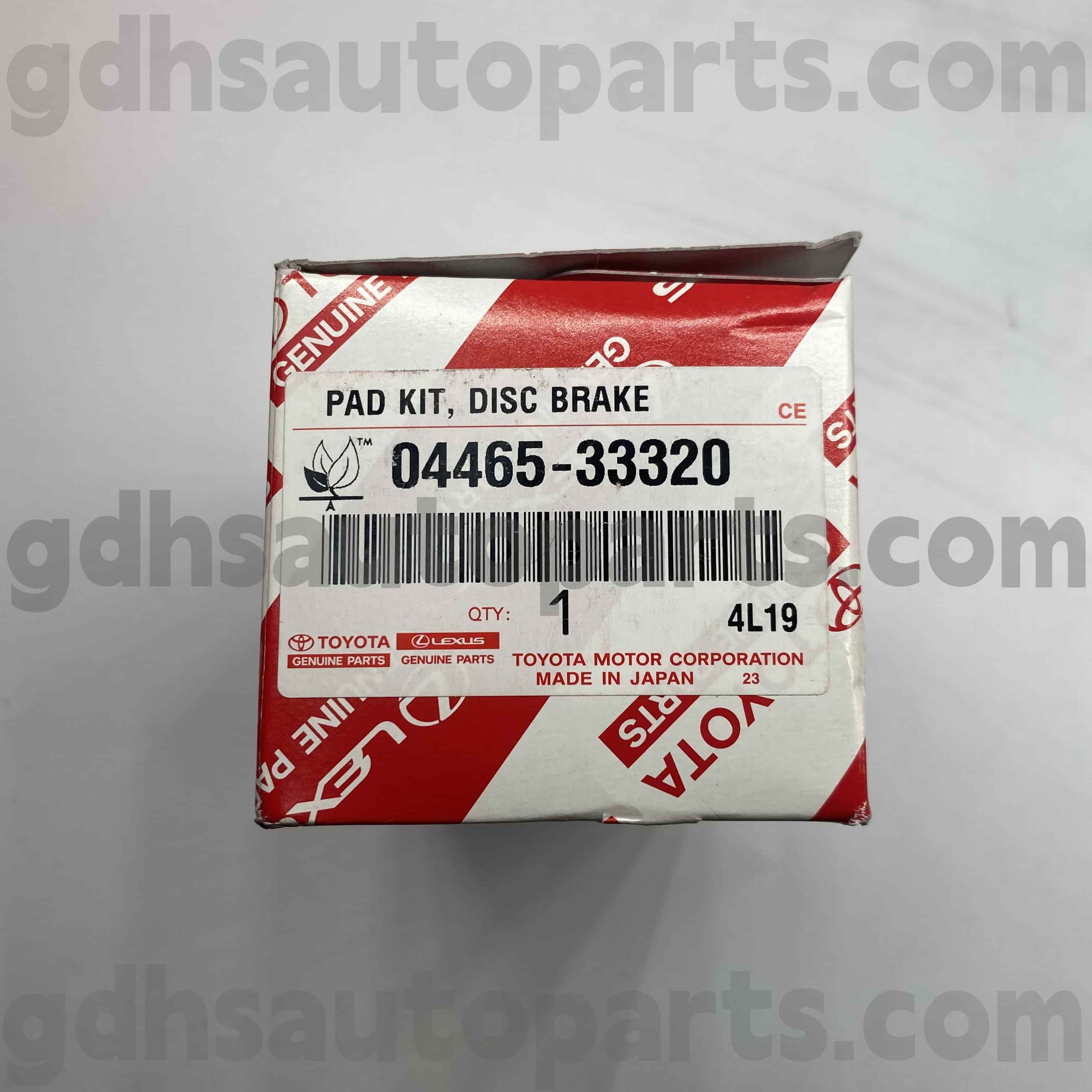 044655-33320 ພາກສ່ວນຂອງ Toyota GiTuine pads pads ສໍາລັບ Camry, Lexus Es300 / 330 Chassis ບໍ່. ACV3 # MCV30