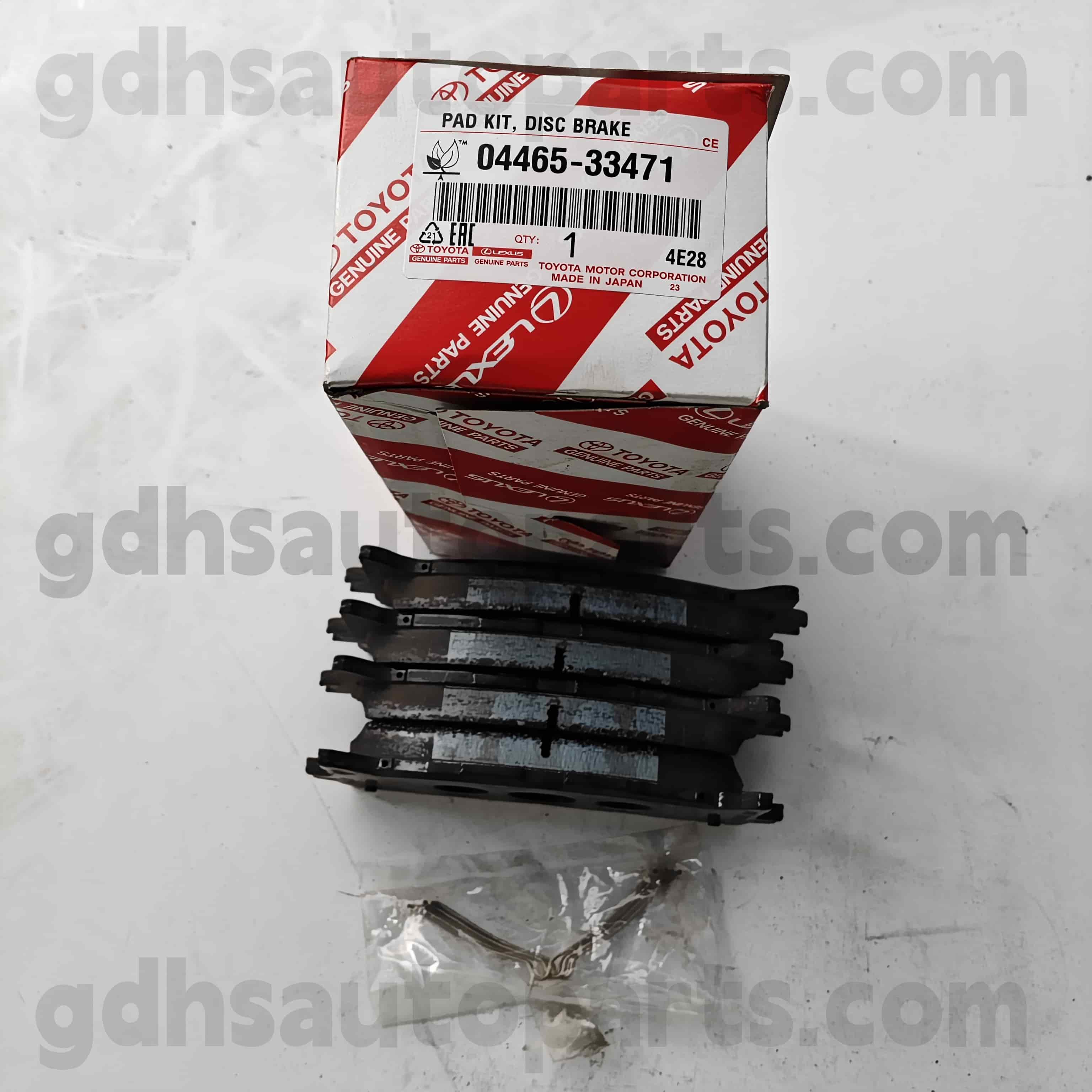 044655-3345-33471 ພາກສ່ວນຂອງ Toyota Genuine pads ສໍາລັບ Camry, Lexus Es240 / 350 Chassis No. ACV51, ASV50, AVV50..Taiw
