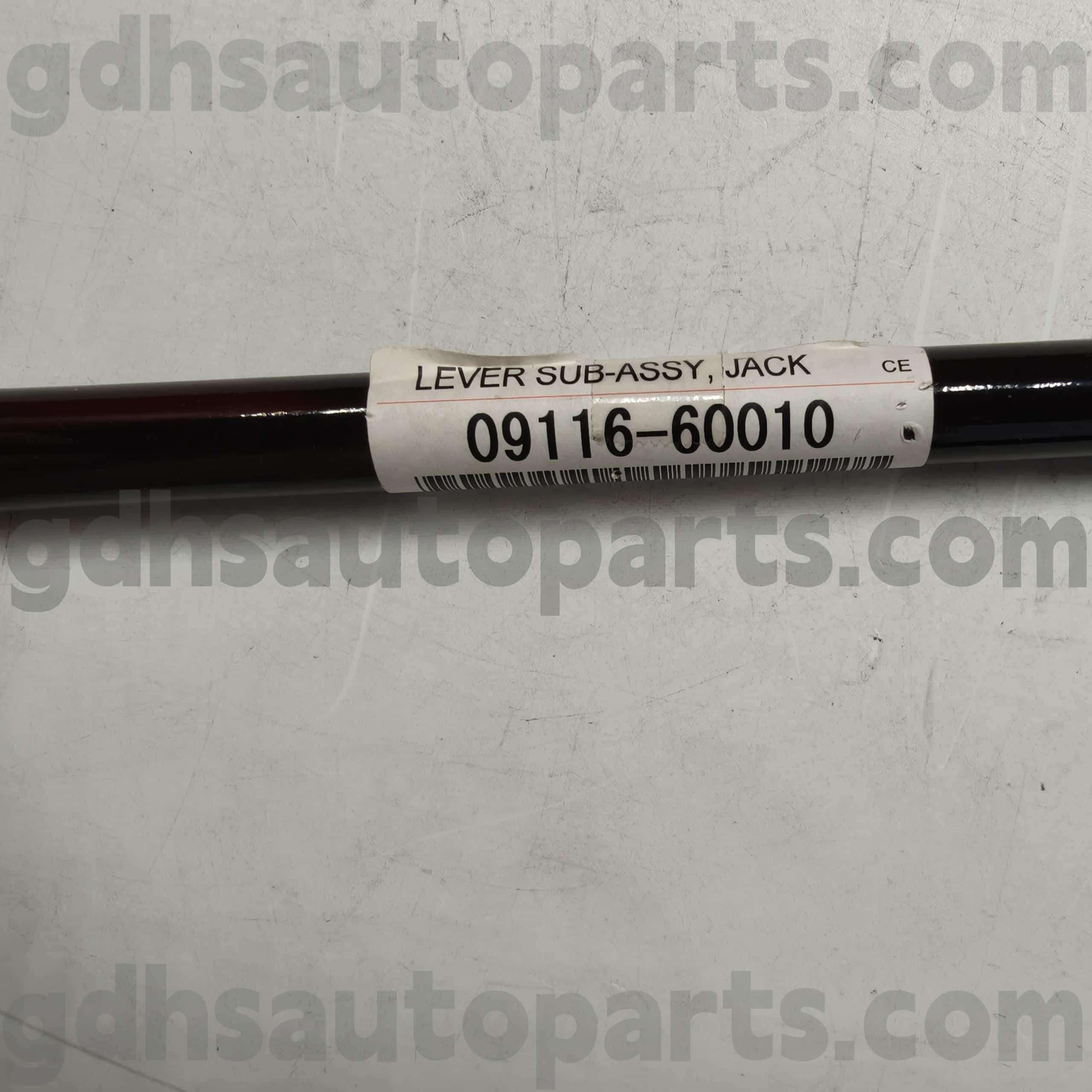 09116-60010 TOYOTA PARTINE TOYOTA PARTACT Jack ສໍາລັບ Mega Cruiser, Previa, Granvia Chassis No. FZJ80