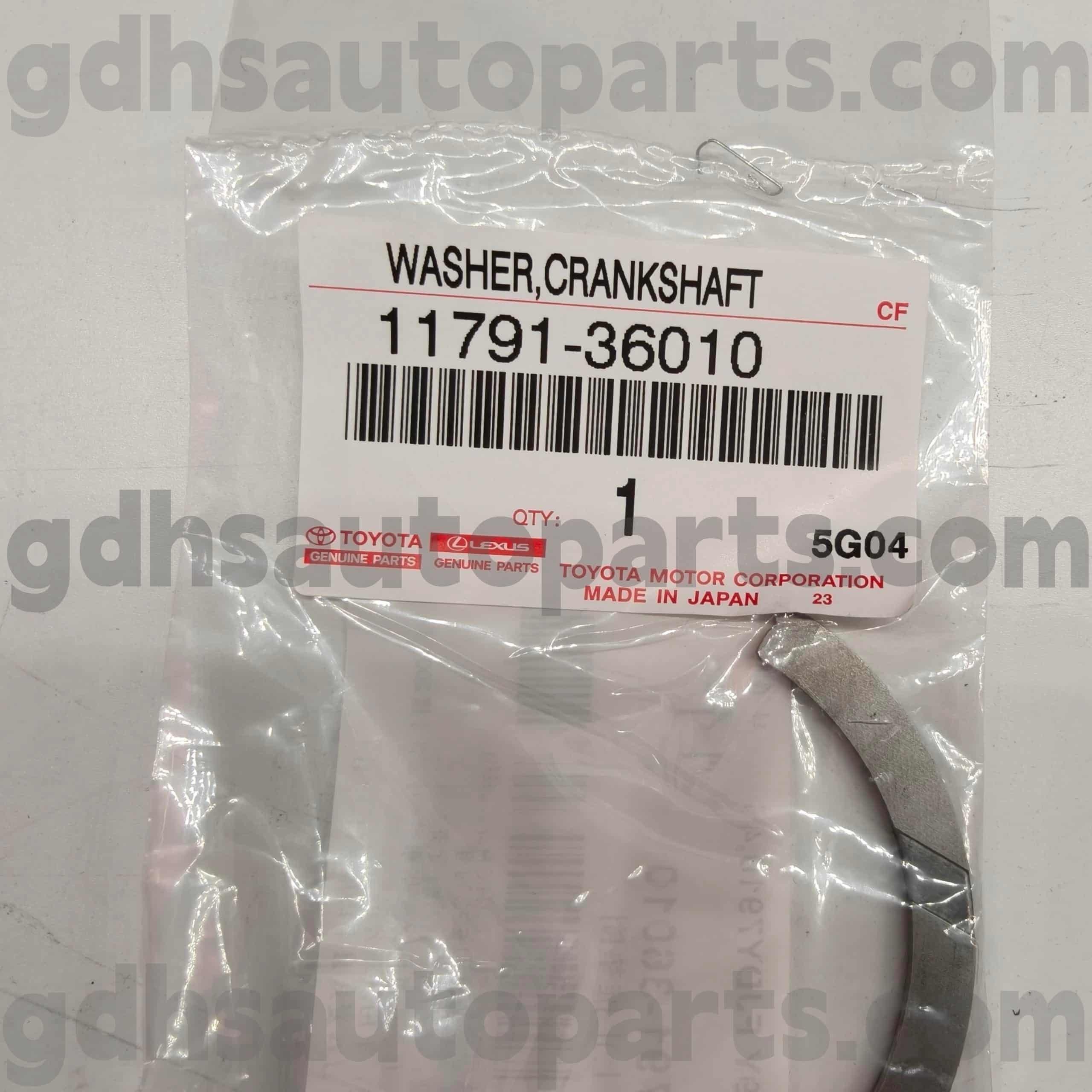 11791-36010 Toyota Genuine Parts Crankshaft Thrust Bearing for HARRIER, VENZA, ALPHARD Chassis NO.2ARFE ASV40 JPP