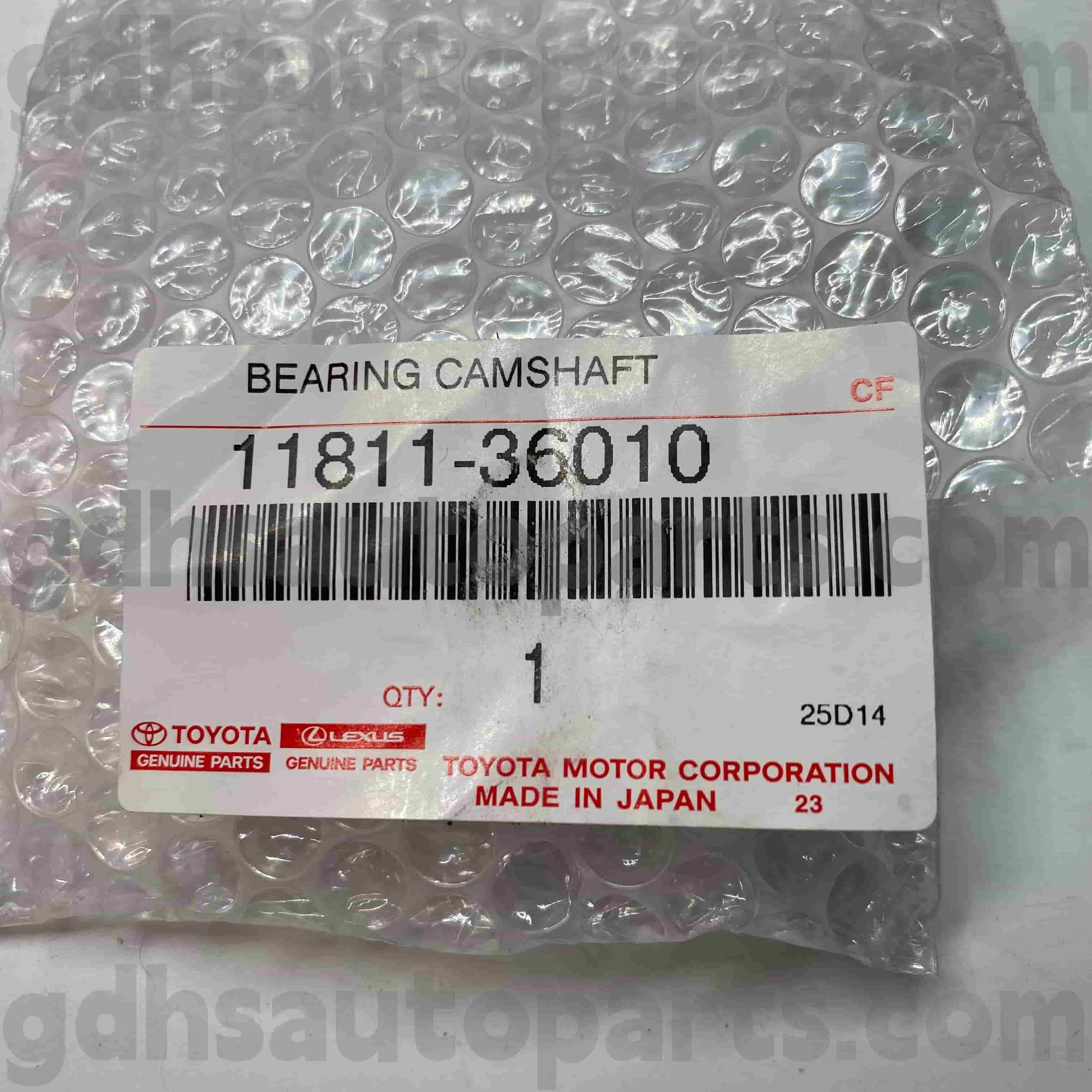 11811-36010 Toyota Genuine Parts Camshaft Bearing for CAMRY, HARRIER, LEXUS ES350/300H Chassis NO.AYH30