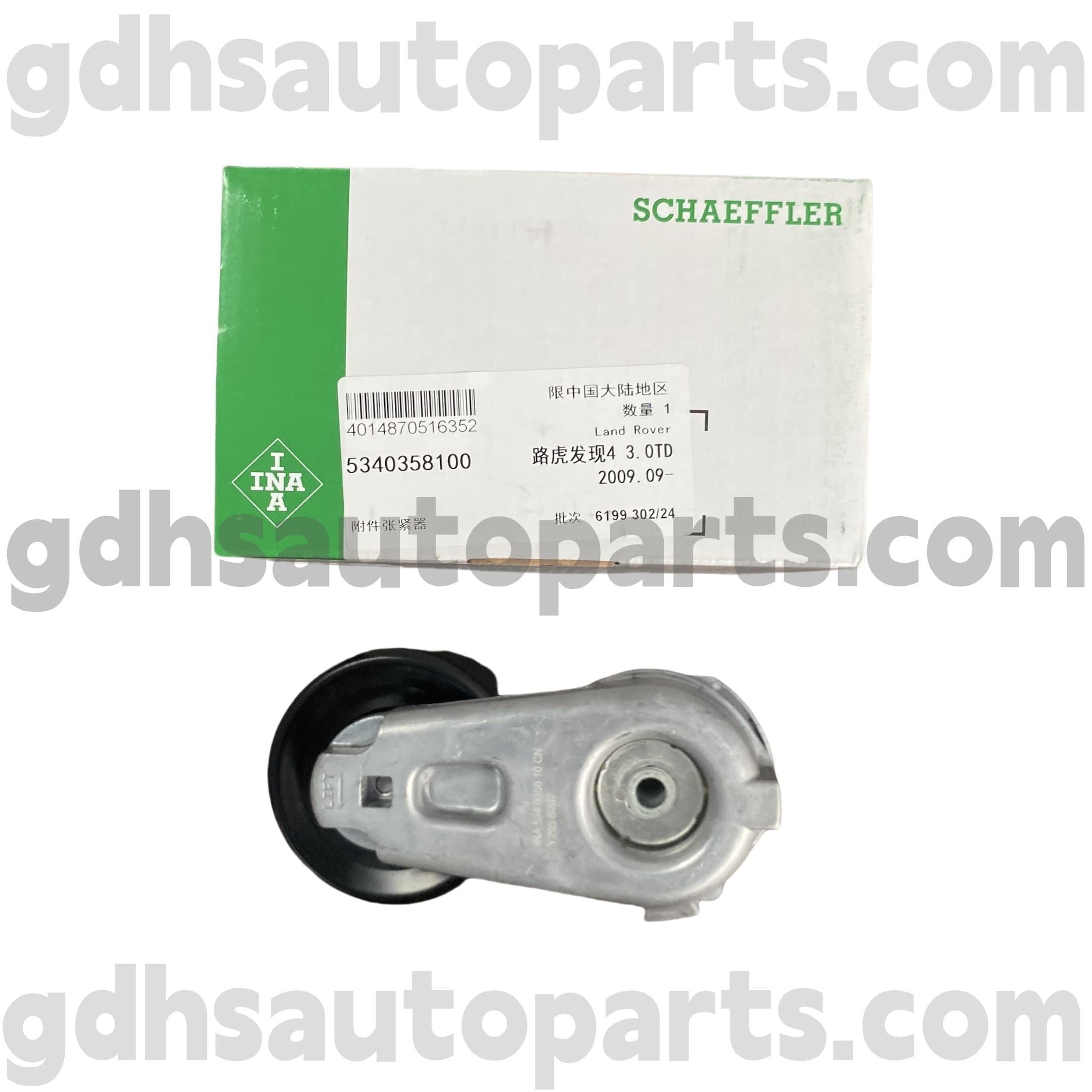 5340358100 Schaeffler Ina Tensioner Tuner Tun Rover, Land Rover Discovery 3, Land Rover Ruction 4 OE No. lr016140