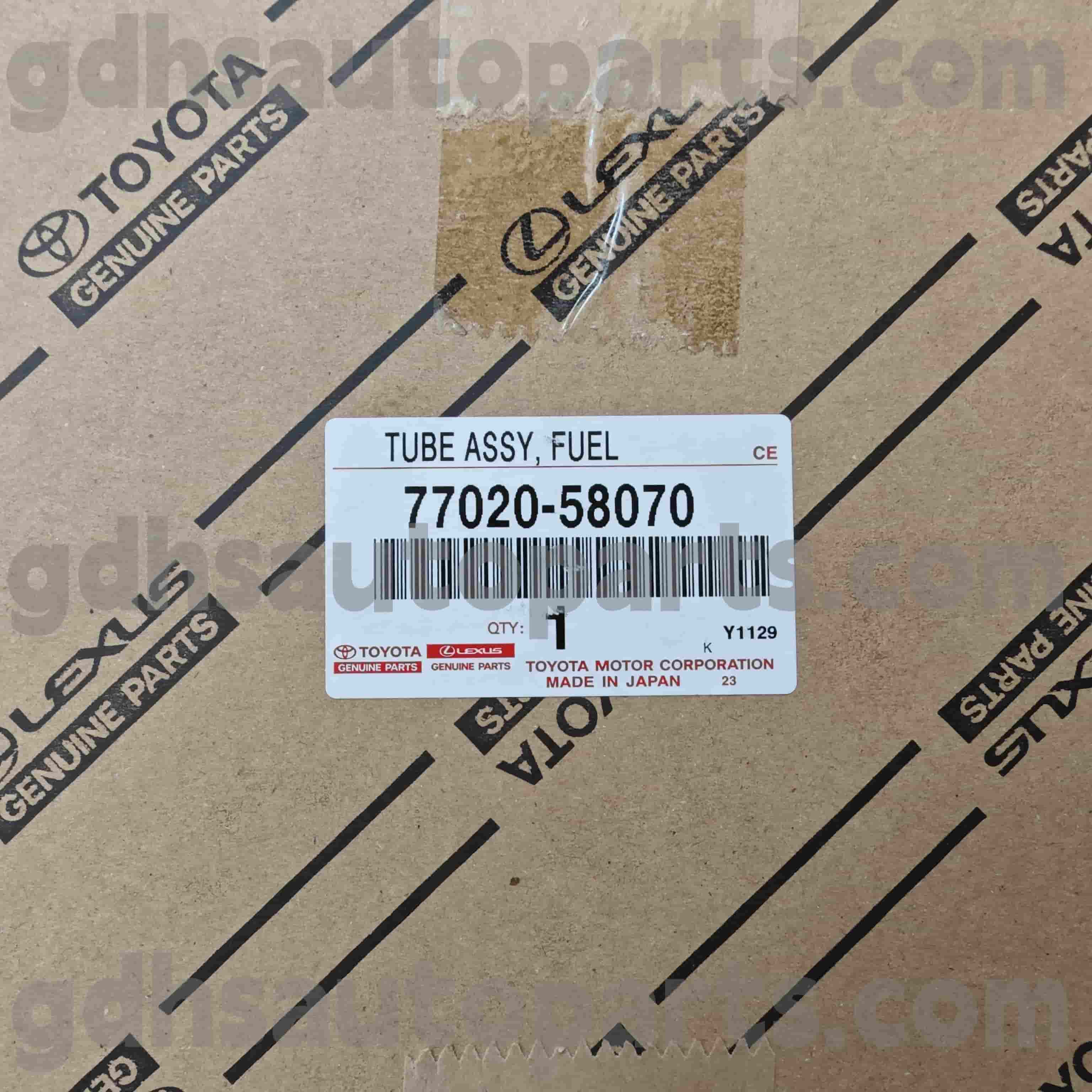 77020-58070 TOYOTA ພາກສ່ວນນ້ໍາມັນເຊື້ອໄຟ TOYOTA ສໍາລັບ Alphards / Vellfire, Lexus LM350 / LM300H CHASSIS NO. ggh30