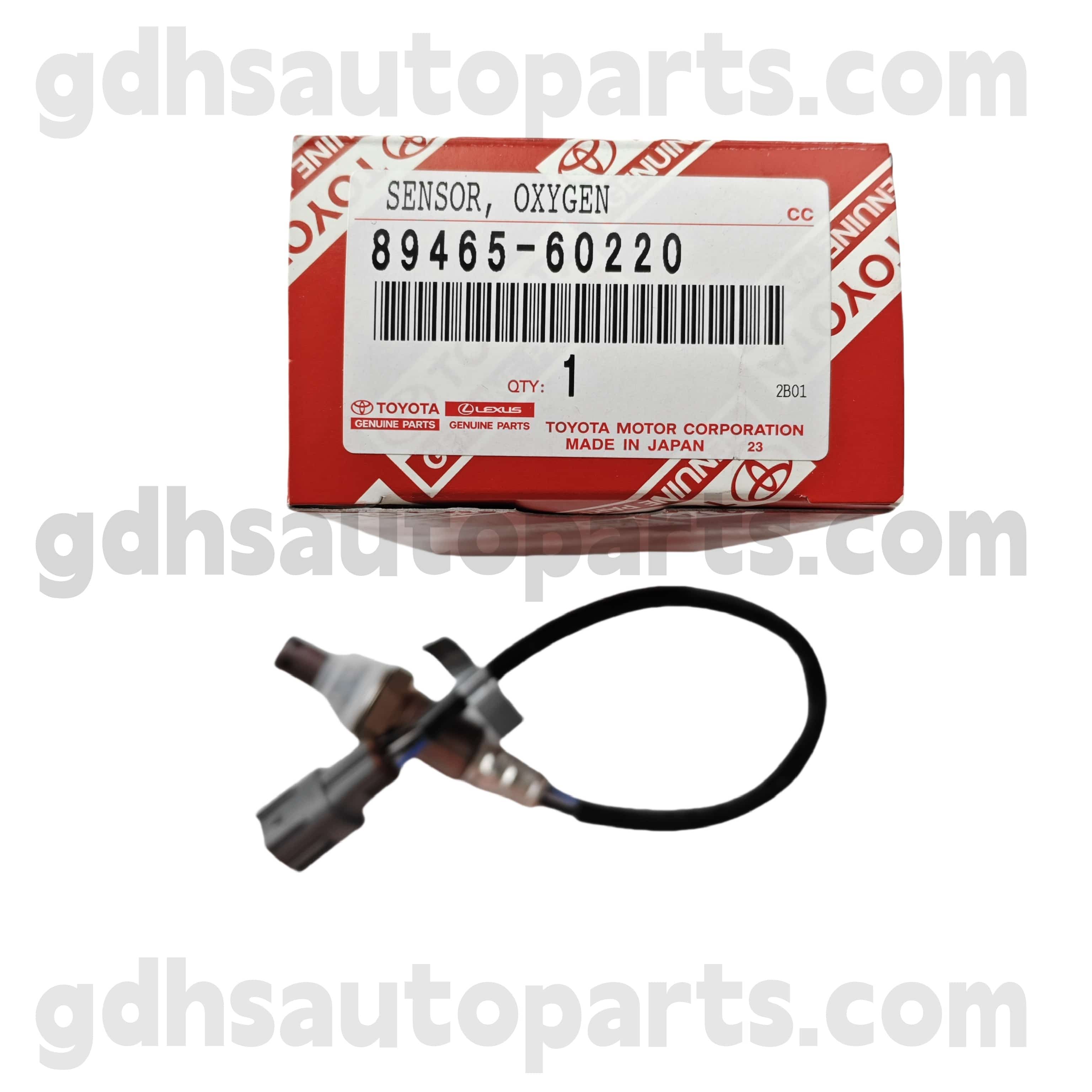 89465-60220 ຊິ້ນສ່ວນຂອງ Toyota Partsoor Sensor oxygen ສໍາລັບທີ່ດິນ Prado, 4runner chassis ບໍ່. Grj12 # .. .. ARL, GCC, Gen